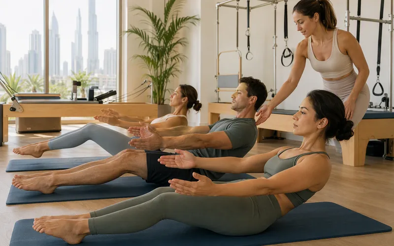 Mat Class Sequence Preview for Beginners at Pilates Academy Arjan