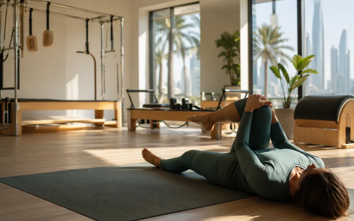 Post-Class Recovery Stretches for Dubai Hills Pilates Attendees