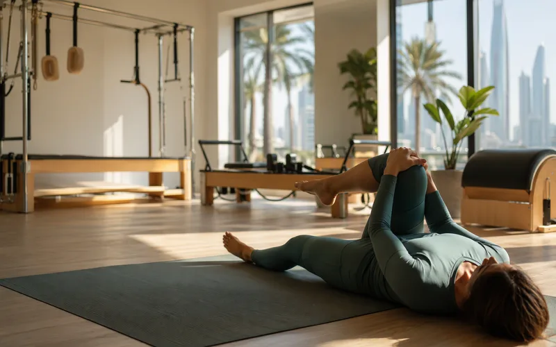 Post-Class Recovery Stretches for Dubai Hills Pilates Attendees