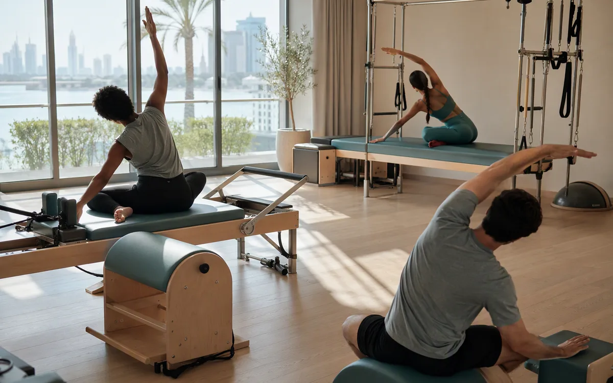 Pilates Class Options for Dubai Hills Families During Weekend Hours at Arjan