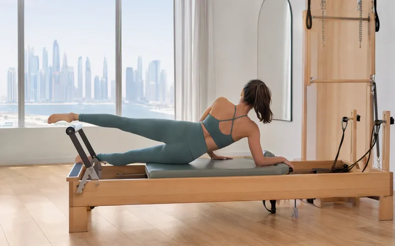 Reformer Side-Lying Leg Series Technique for Inner Thigh Alignment