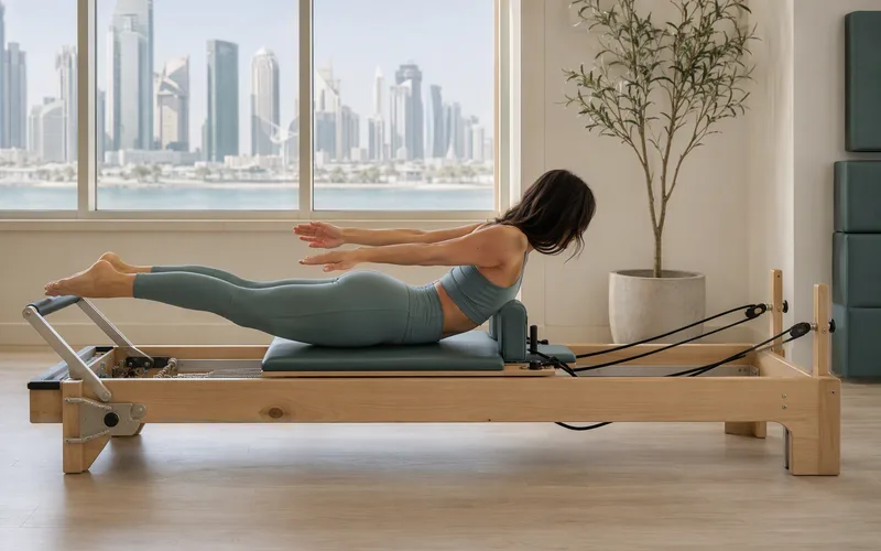 Reformer Swimming Preparation for Fluid Back Extension Technique