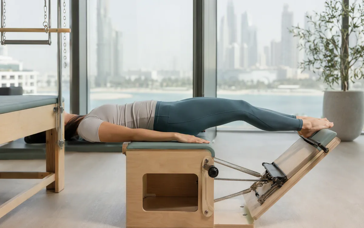 Wunda Chair Leg Spring Series Technique for Hip Flexor Alignment
